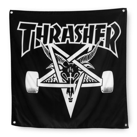 Thrasher Accessories - Thrasher Banner & Free Coozie